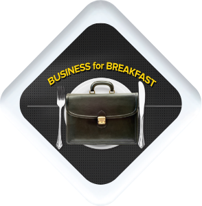 Business for Breakfast Phoenix radio show logo - Fresh morning business talk with Ken Morgan and Julie Dougherty