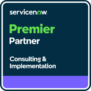 ServiceNow Premier Partner Consulting & Implementation Badge