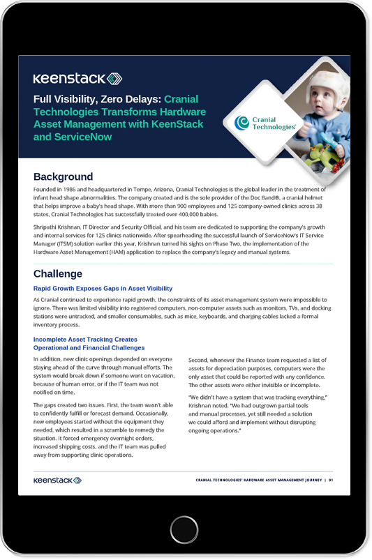 ServiceNow Hardware Asset Management case study